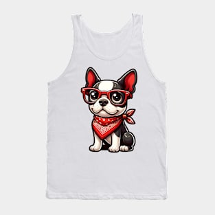 Cute Boston Terrier Tank Top